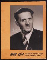 cca 1950-1955 Tiszavölgyi József 7 db vintage portréfotója, kitüntetett munkásokról; sztahanovistákr...