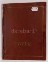 Képeslapalbum benne 75 db színészeket, zenészeket ábrázoló fotóval, náhány közülük aláírt