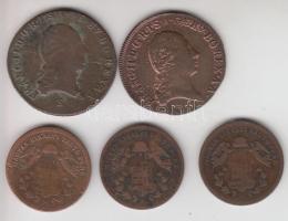 1800 1Kr Cu + 1800S 1Kr + 1868KB 1Kr + 1869KB 1Kr + 1872KB 1Kr T:2,2-,3