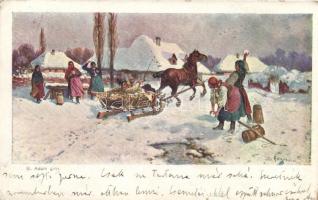 Folklore, winter, s: S. Adam (small tear)