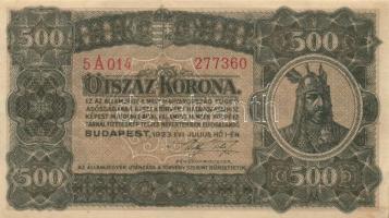 1923. 500K T:II (hajtatlan, sarokhajlás)