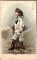 Boy sailor, litho (fa)