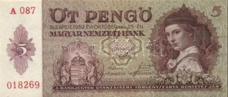 1939. 5P (2x) egymásutáni sorszámmal T:I