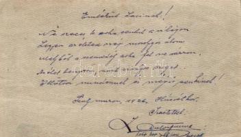 1918. 25K "3121" hullámos hátlappal és kézírással T:III