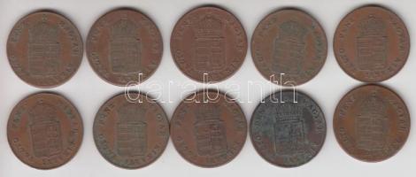 1848. 1Kr (10x) T:2,2-
