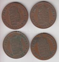 1848. 1Kr (4x) T:2,2-