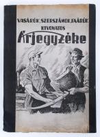 Cca 1940-1960 reklámfüzetek, vasáruk, szerszámok, faáruk kivonatos árjegyzéke, több lapon bele firkálva