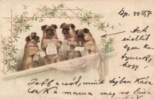 1899 Dogs litho (fa)