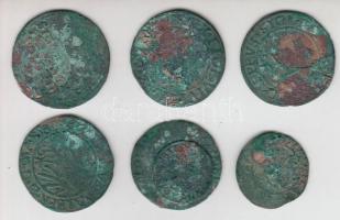 7db klf középkori ezüstpénz rossz állapotban