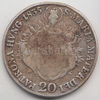 1835B 20Kr Ag "I. Ferenc" T:3