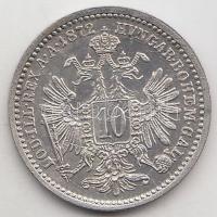 Ausztria 1872. 10Kr Ag "Ferenc József" T:2 Austria 1872. 10 Kreuzer Ag "Franz Joseph" C:XF