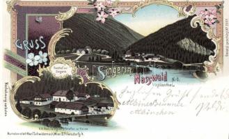 Nasswald, Gasthof zur Singerin, restaurant litho