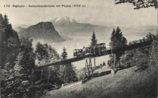 Rigibahn, Schnurtobelbrücke / bridge, funicular railway
