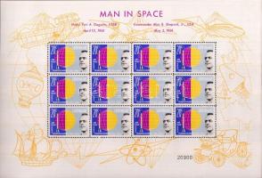 1961 Űrhajózás sor 2 klf színárnyalatban Mi 406-407 + 2-2 db (klf színárnyalatú) 12-es kisív