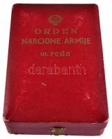 Jugoszlávia 1951-1961. "Néphadsereg rendjének II. osztályú Ezüst Csillaga" zománcozott kit...