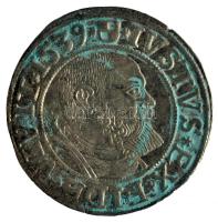 Poroszország 1539. 1Gr Ag "Brandenburgi Albert" (2.06g) T:2  Prussia 1539. 1 Groschen Ag "Albert Duke of Prussia" (2.06g) C:XF