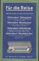 Cca 1930 német reklám plakát: fogkrém, szivar, könyv, 22×15 cm