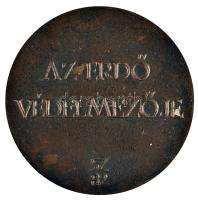 Szentirmai Zoltán (1941-) 1982. "Az erdő védelmezője" Br plakett (61.3mm) T:2