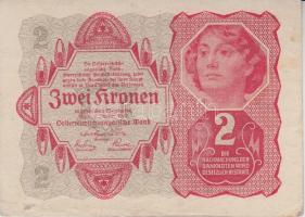 Osztrák/Magyar Bank 1922. 2K (2x) + 10K (2x) + 20K (2x) + 100K T:II-,III