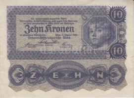 Osztrák/Magyar Bank 1922. 2K (2x) + 10K (2x) + 20K (2x) + 100K T:II-,III