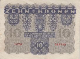 Osztrák/Magyar Bank 1922. 2K (2x) + 10K (2x) + 20K (2x) + 100K T:II-,III