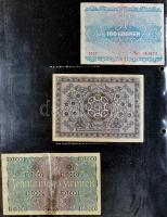 Ausztria / Osztrák-Magyar Bank 21db-ból álló bankjegy tétel néhány városi kiadással T:vegyes