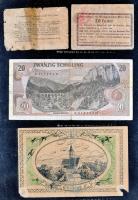 Ausztria / Osztrák-Magyar Bank 21db-ból álló bankjegy tétel néhány városi kiadással T:vegyes