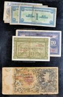 Ausztria / Osztrák-Magyar Bank 21db-ból álló bankjegy tétel néhány városi kiadással T:vegyes