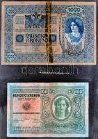 Ausztria / Osztrák-Magyar Bank 21db-ból álló bankjegy tétel néhány városi kiadással T:vegyes