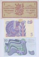 Svédország 1978. 5K ragasztva + 1983. 10K + Finnország 1963. 1M T:III
Sweden 1978. 5 Kronor sticked ...