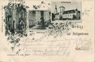 3 db régi osztrák városképes lap: Heiligenkreuz (2), Maria Ellend (1) / 3 old Austrian postcards