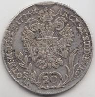 1786B 20Kr Ag "II. József" T:3 fny.