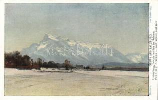 Salzburg - 5 postcard, pinx. L. Reiffenstein, E.T. Compton