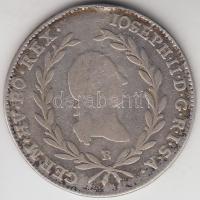 1788B 20Kr Ag "II. József" T:2-,3
