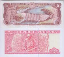 Kuba 2004. 3P + Dominikai Köztársaság 1995. 5P T:I,II-
Cuba 2004. 3 Pesos + Dominican Republic 1995....