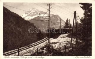 7 db régi, osztrák képeslap / 7 Austrian postcards: Mariazellerbahn (5) Mittenwaldbahn (1) Leoben (1...