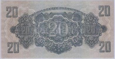 1944. 20P "A Vöröshadsereg Parancsnoksága" T:I- saroktörés