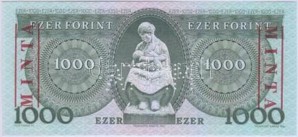 1983. 1000Ft "MINTA" perforációval és felülnyomással "A 30000393" T:I