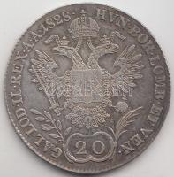 1828E 20Kr Ag "I. Ferenc" T:2,3