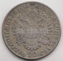 1834B 20Kr Ag "I. Ferenc" T:2-,3