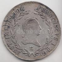 1821E 20Kr Ag "I. Ferenc" T:2-,3