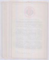 Az Új Vöröskereszt sorsjegyek kibocsátásáról szóló kiadvány 5 példánya Magyar Bank és Kereskedelmi R...