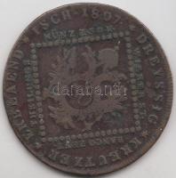 1807B 30Kr Cu "I. Ferenc" T:2-,3