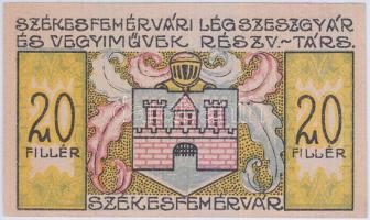 Székesfehérvár 1921. 5K "Légszeszgyár és Vegyiművek Részv.-Társ." T:I