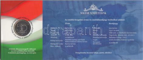 2006. 50Ft "1956-os forradalom" + 500Ft "EB 0007373" bankjegy "1956-os forr...