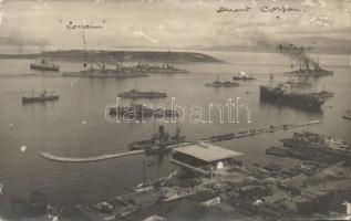 Corfu, SS Bretagne, SMS Lothringen, photo