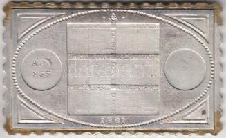 1980. ÁP bélyeg érem "Naptár / Lake Placid és űrrepülés éremképpel" Ag(835) T:PP eredeti Á...