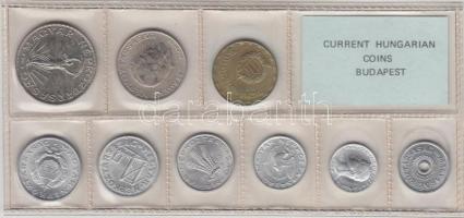 1980. 2f-10Ft 9db klf érmés forgalmi sor fóliatokban T:1