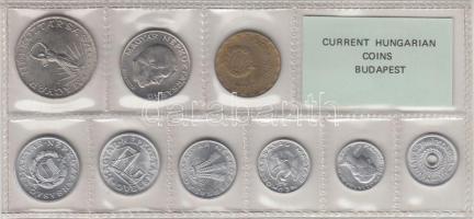 1982. 2f-10Ft 9db klf érmés forgalmi sor fóliatokban T:1