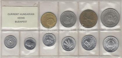 1985. 2f-20Ft 10db klf érmés forgalmi sor fóliatokban T:1